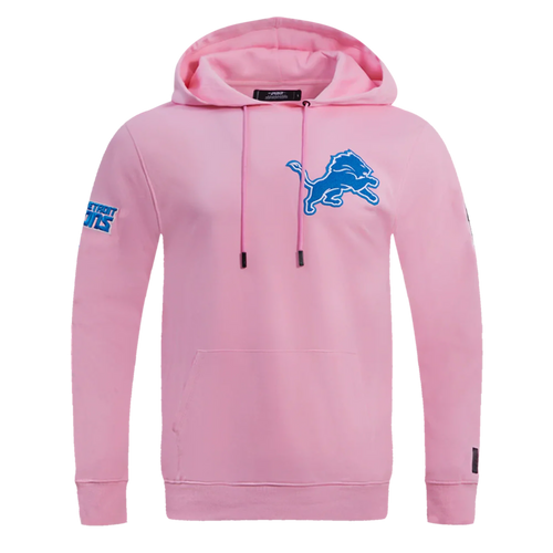 Men's/Women's Pro Standard Detroit Lions Classic Chenille NFL PO Hoodie "Pink"