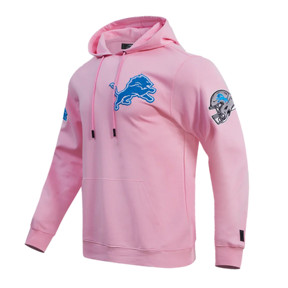 Men's/Women's Pro Standard Detroit Lions Classic Chenille NFL PO Hoodie "Pink"