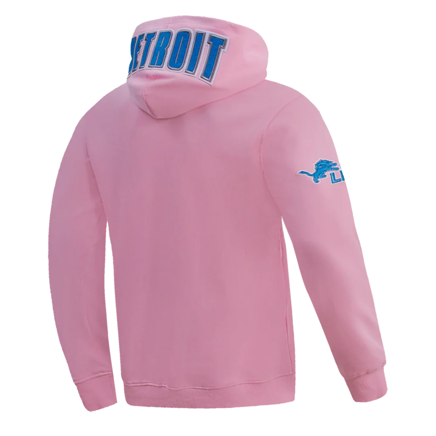 Men's/Women's Pro Standard Detroit Lions Classic Chenille NFL PO Hoodie "Pink"