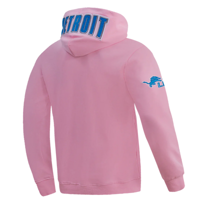 Men's/Women's Pro Standard Detroit Lions Classic Chenille NFL PO Hoodie "Pink"