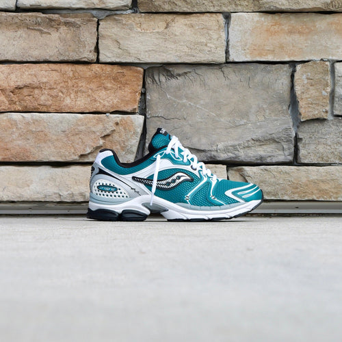 Mens Saucony ProGrid Triumph 4 (Teal/Silver)