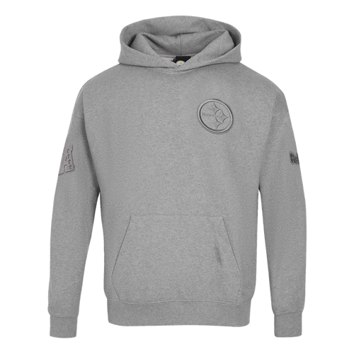 Men's Pro Standard Pittsburg Steelers Neutral Drop Shoulder PO Hoodie "Dark Heather Grey"