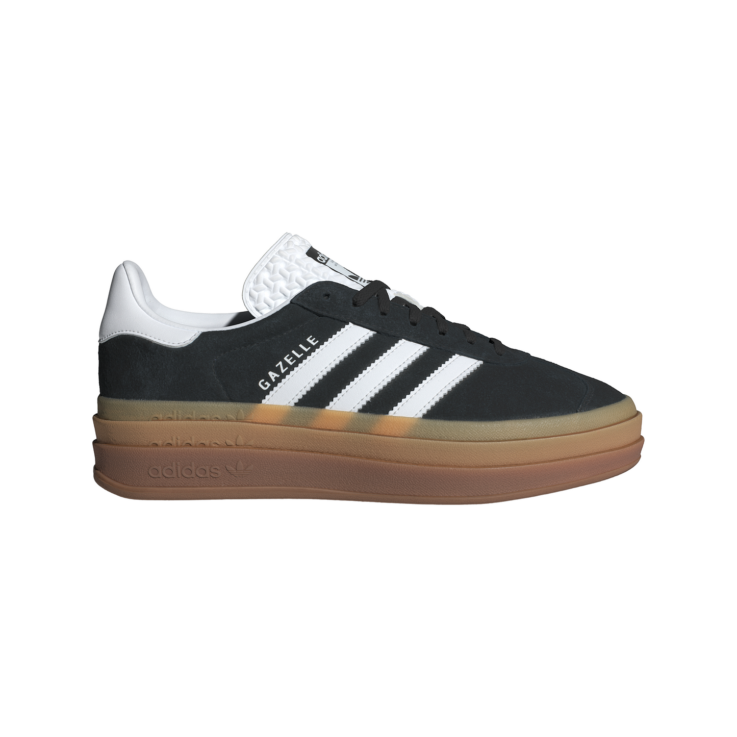 Women's Adidas Gazelle Bold "Bold Black White Gum"