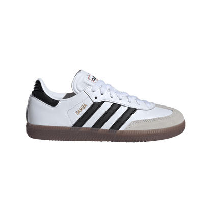 Big Kids' Adidas Samba Classic J "White Black Gum" (Unisex)