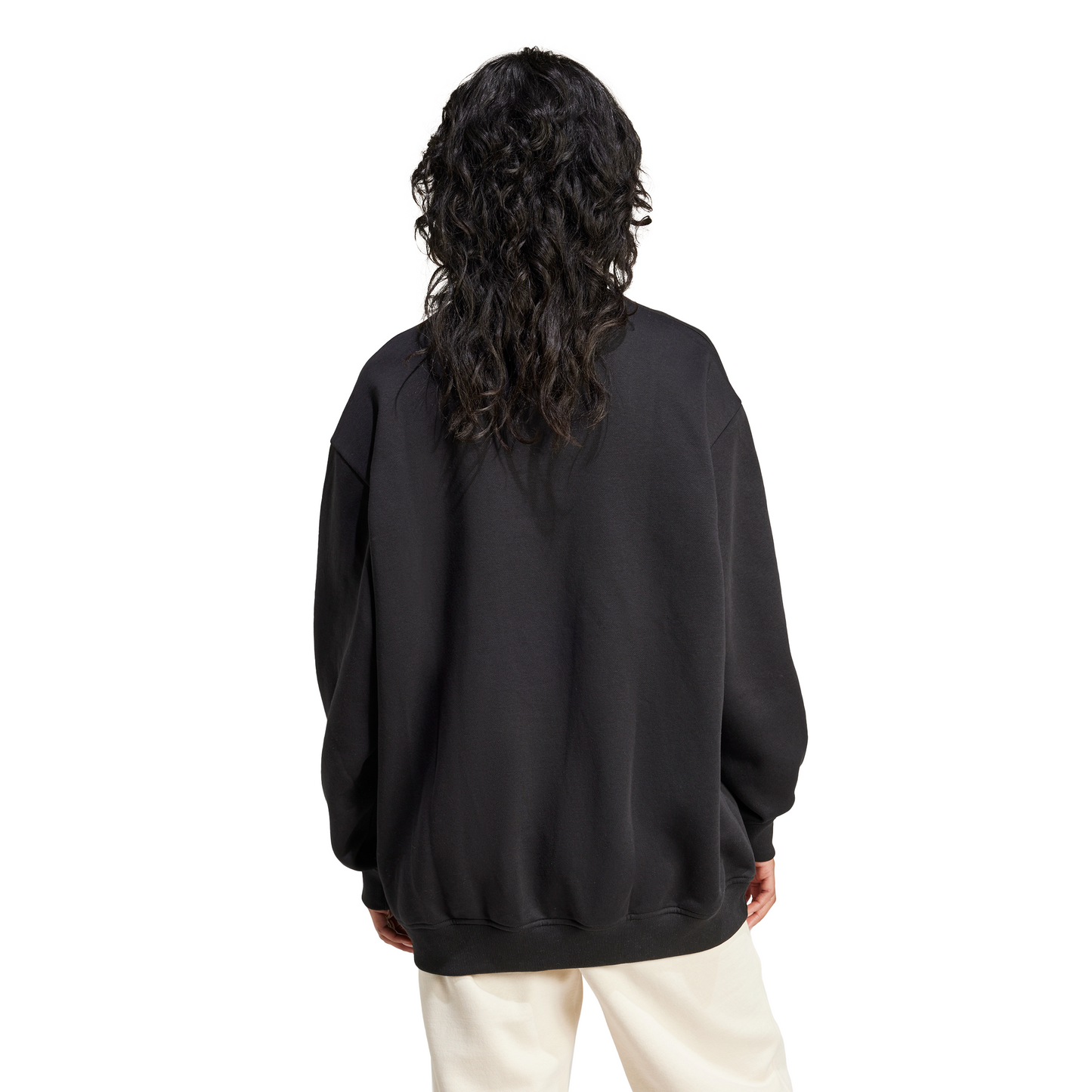 Women's Adidas Essentials Fleece Long Oversized Crew
