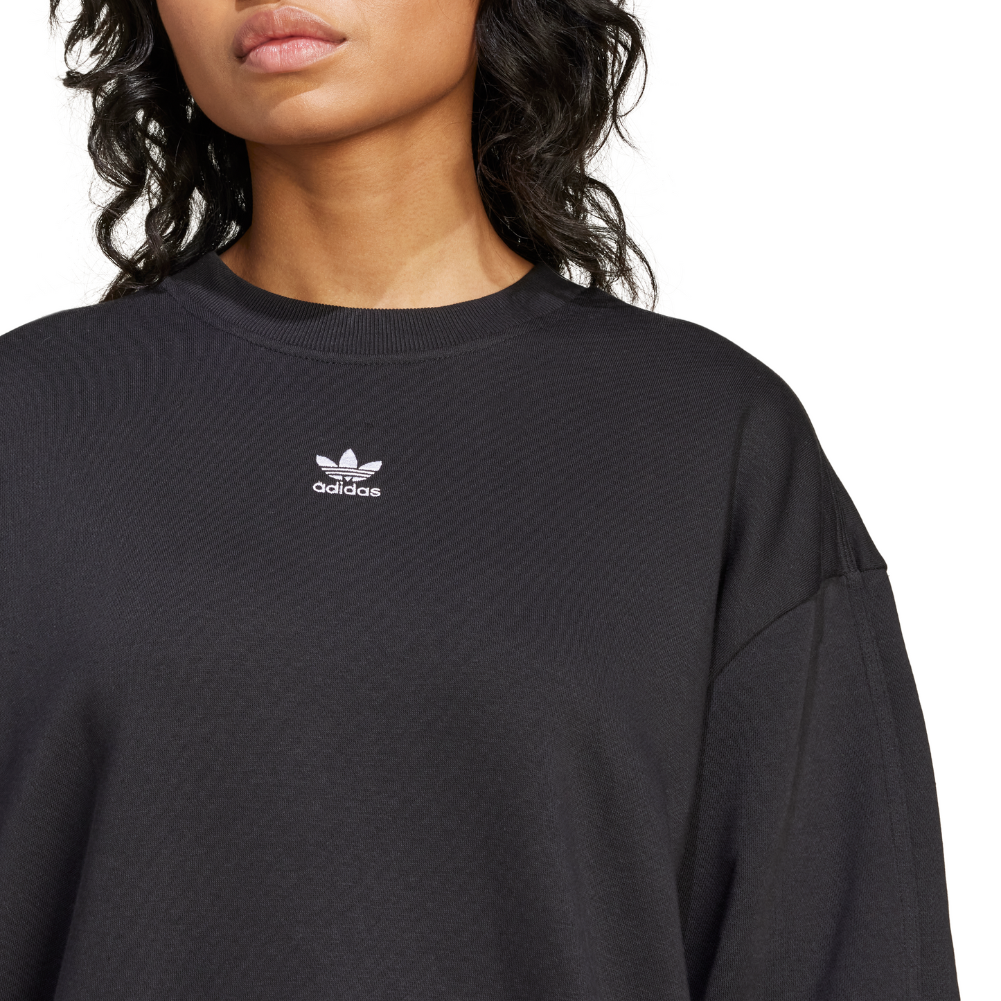 Women's Adidas Essentials Fleece Long Oversized Crew