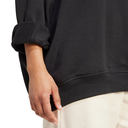 Women's Adidas Essentials Fleece Long Oversized Crew