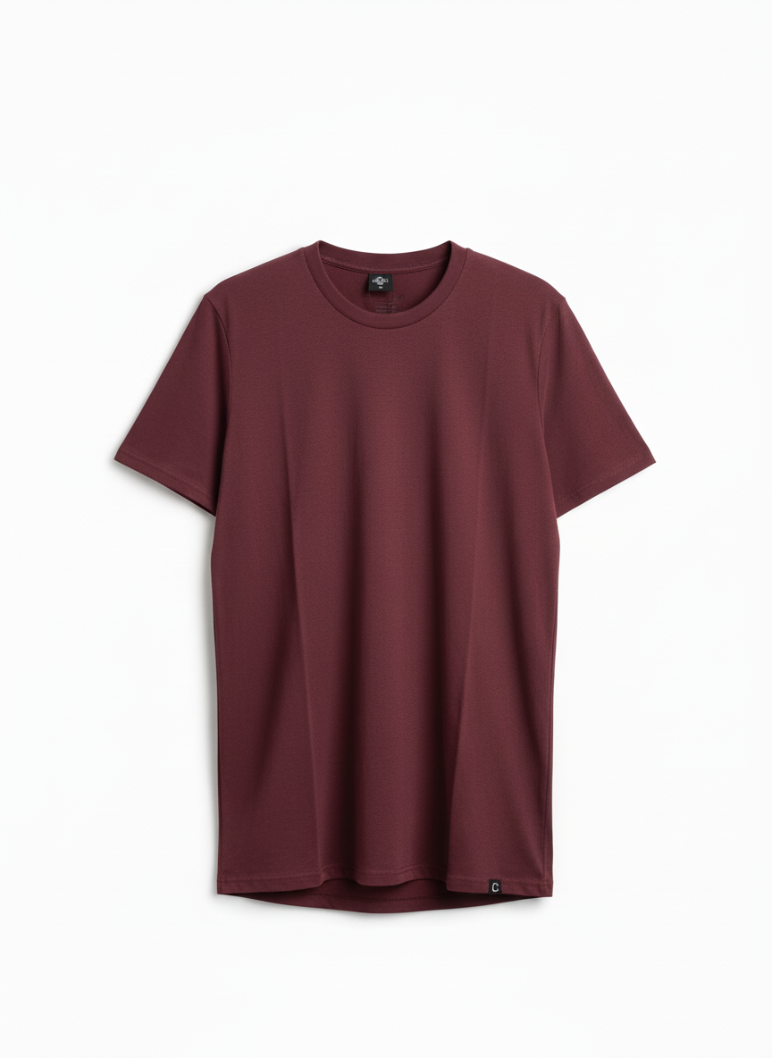 The Closet Inc Men Basic T-Shirts “ Plain Burgundy