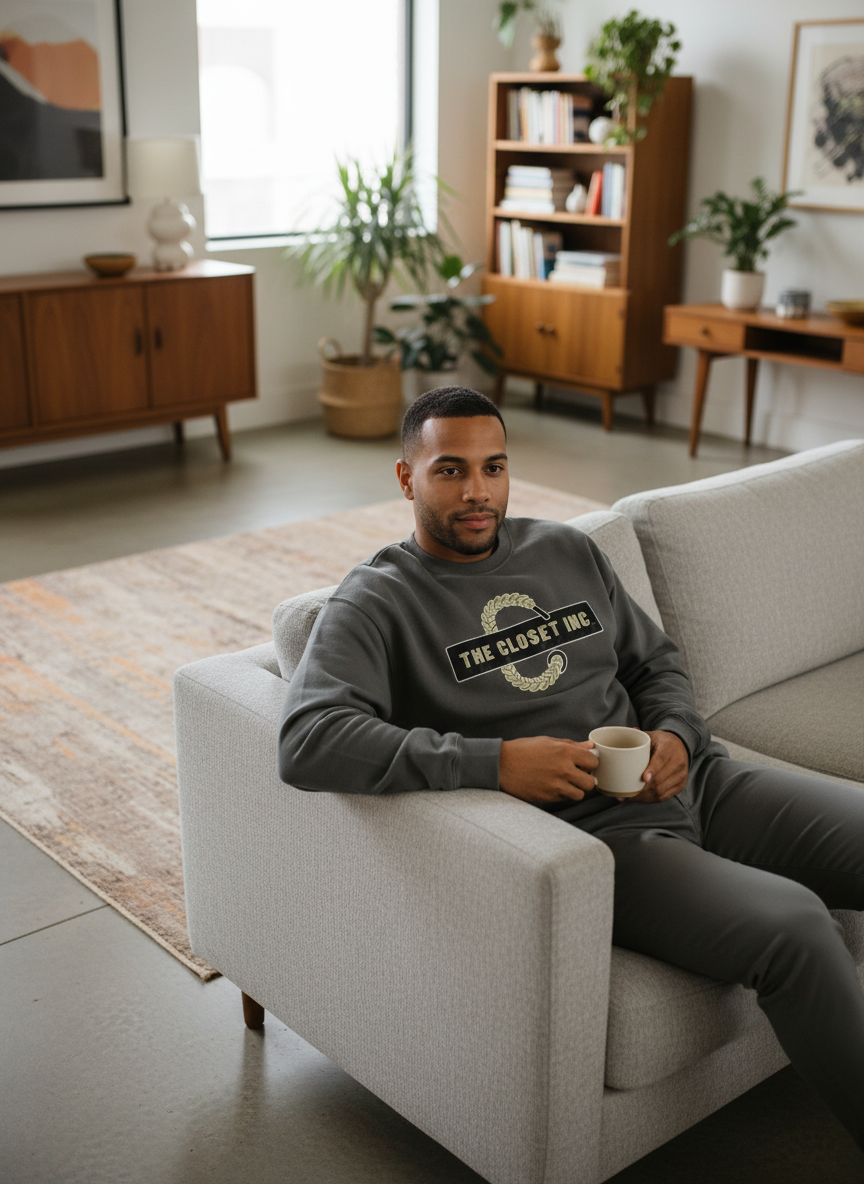 Men's Team Closet Crewneck - Grey