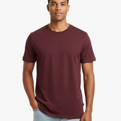 The Closet Inc Men Basic T-Shirts “ Plain Burgundy