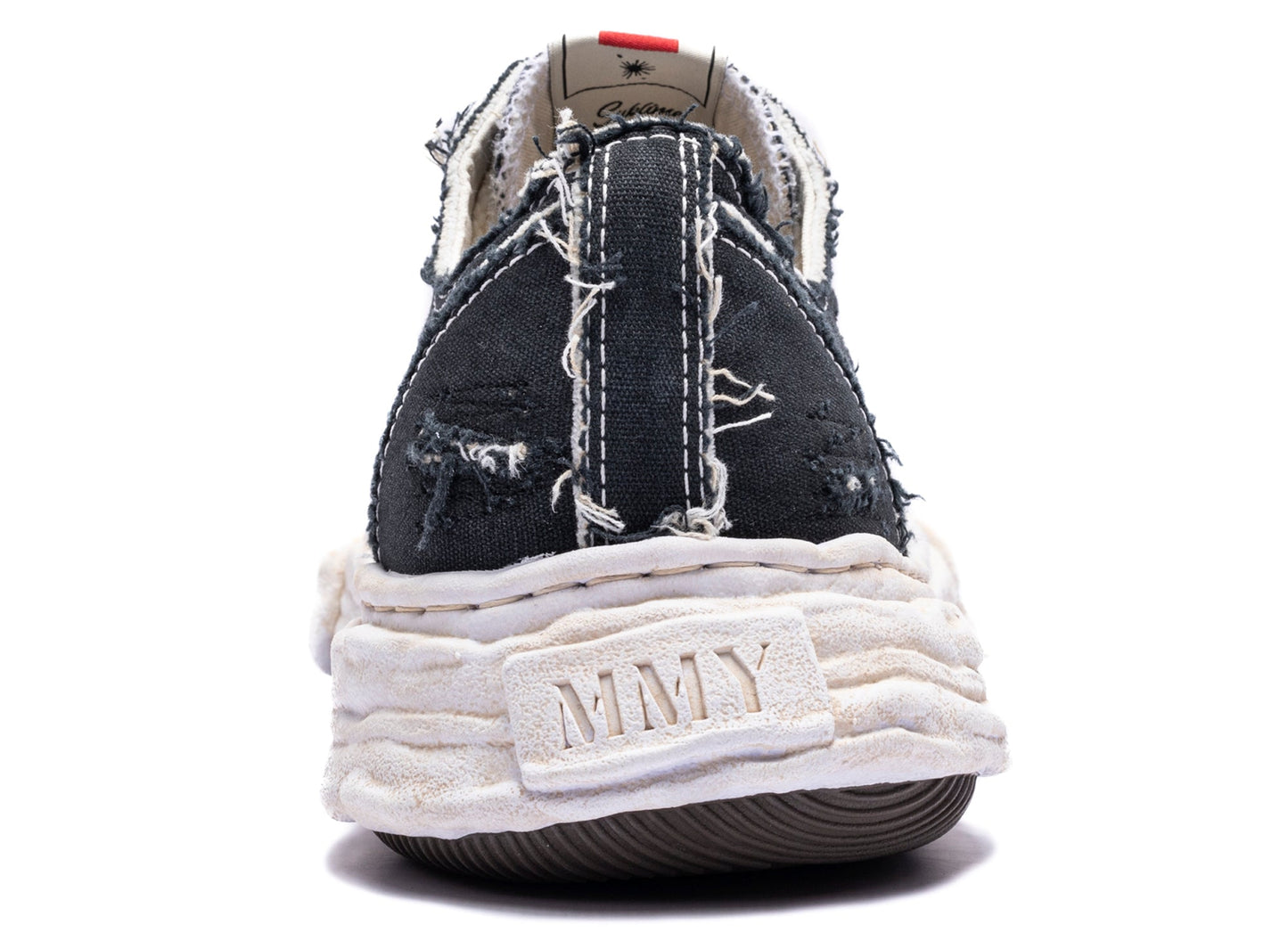 Maison Mihara Yasuhiro "PETERSON23" OG Sole Ripped Overdye Canvas in Black