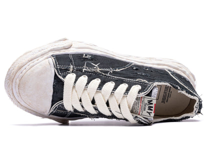 Maison Mihara Yasuhiro "PETERSON23" OG Sole Ripped Overdye Canvas in Black