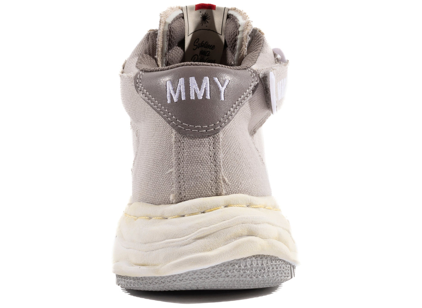 Maison Mihara Yasuhiro Canvas Wayne High-Top Sneaker in Grey