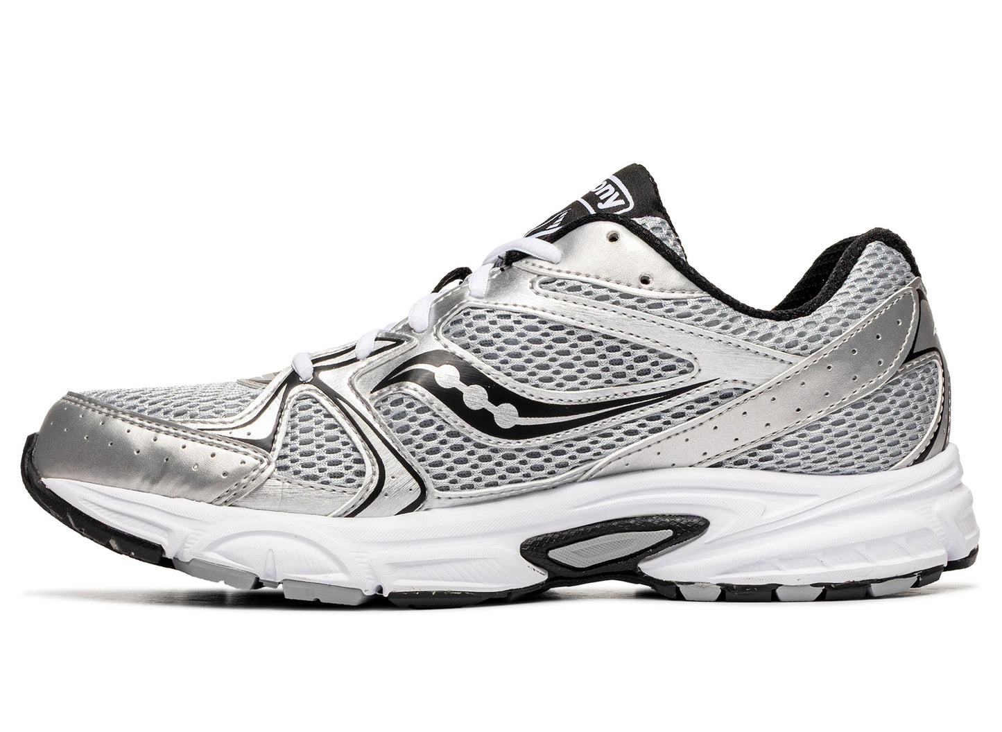 Saucony Ride Millennium in 'Silver / Black'