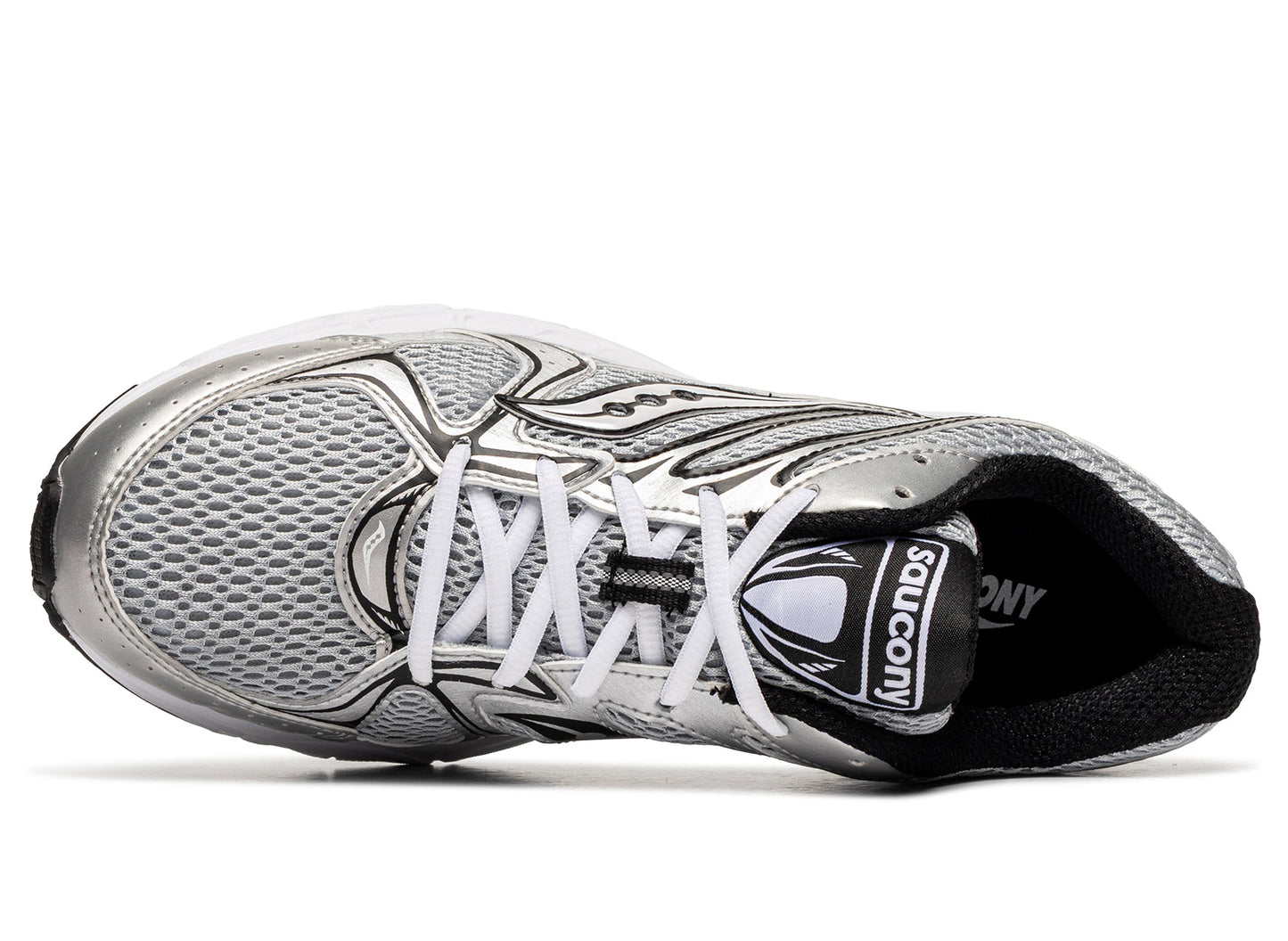 Saucony Ride Millennium in 'Silver / Black'