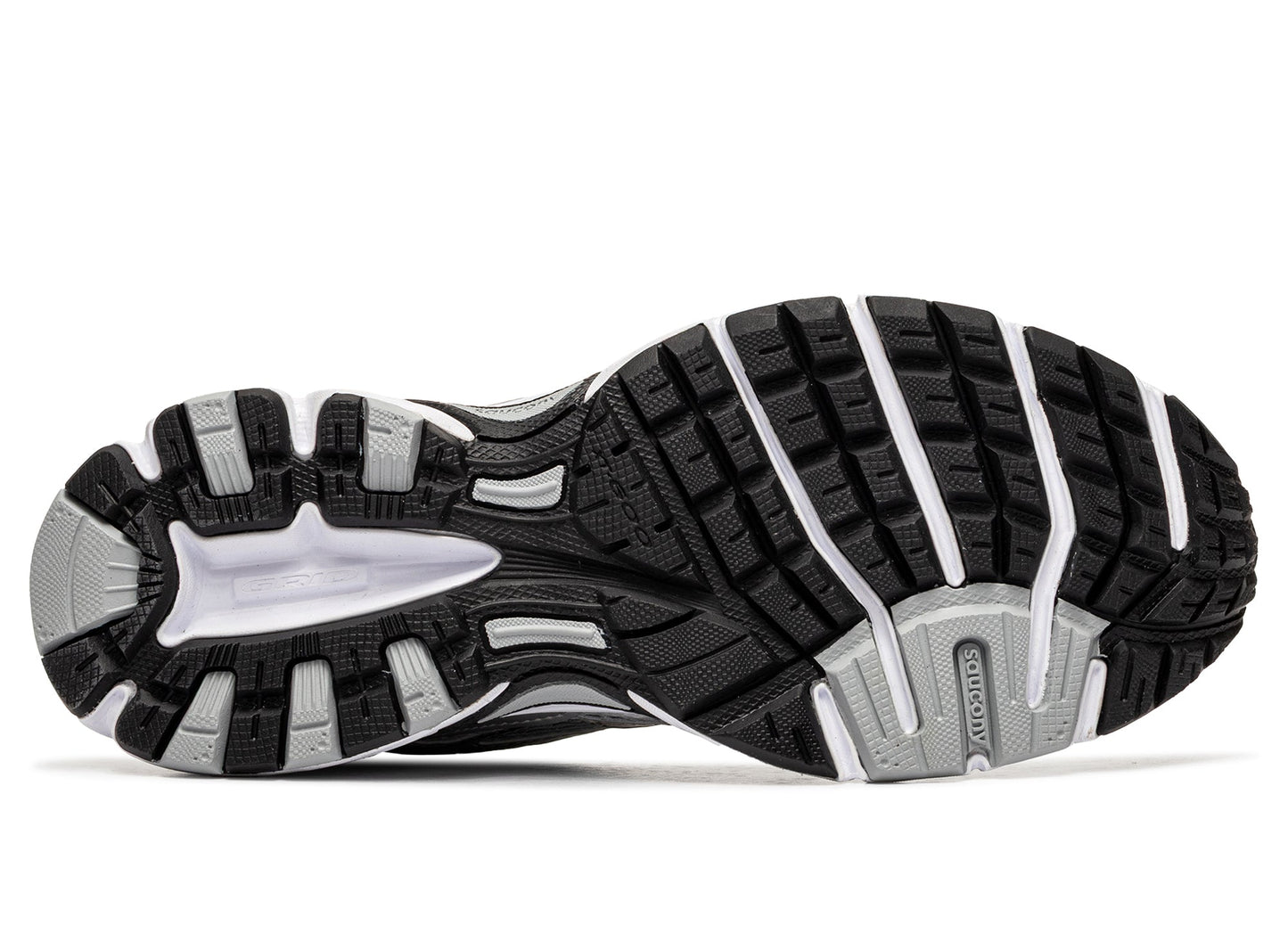Saucony Ride Millennium in 'Silver / Black'