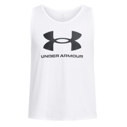 Men's Under Armour Sportstyle Logo Tank "White/Black "