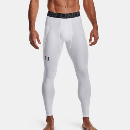 Men's Under Armour HeatGear® Leggings "White Black"