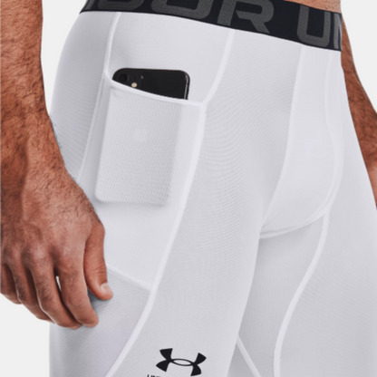 Men's Under Armour HeatGear® Leggings "White Black"