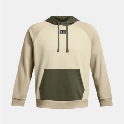 Men's Under Armour Rival Fleece Hoodie Pullover "Slit Marine OD Green"
