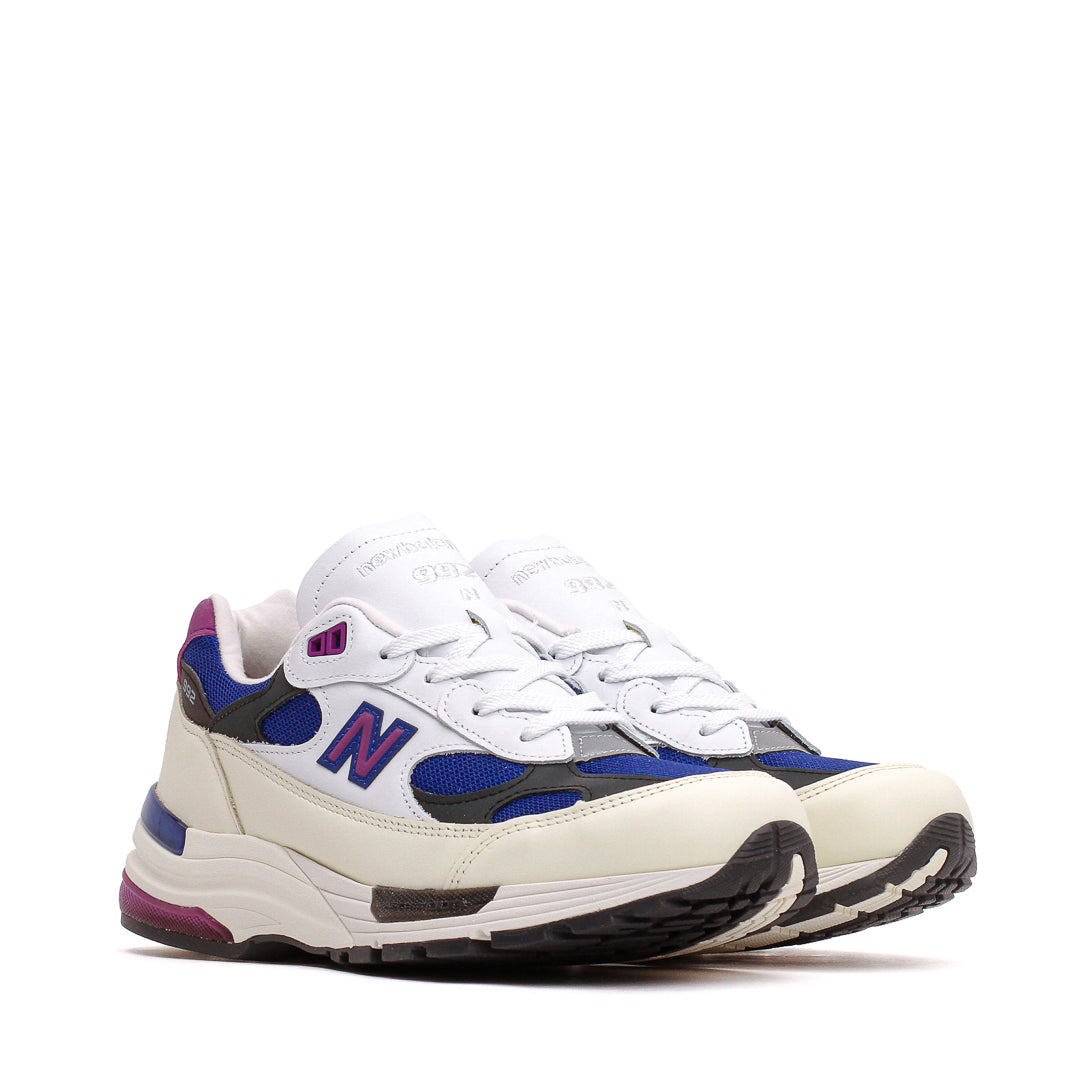 New Balance Men Made in USA 992 White Royal Purple Fuschsia U99278L