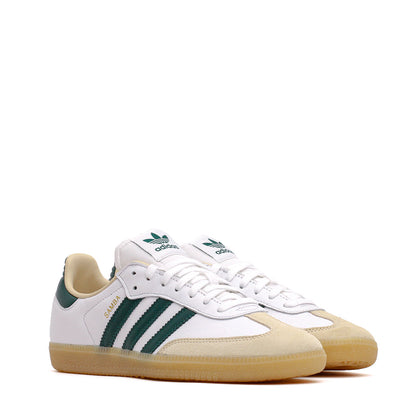 Adidas Men Samba OG Cloud White Collegiate Green Gum JS3831