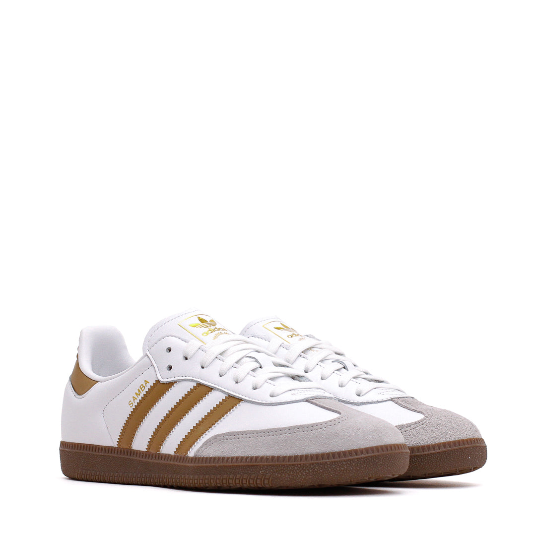 Adidas Men Samba OG White Brown Desert JH8796