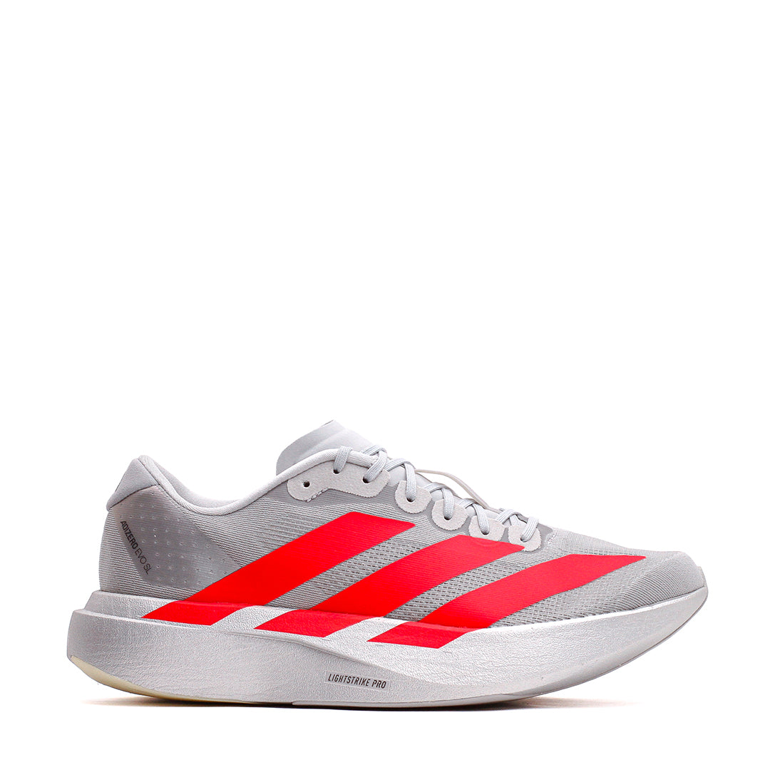 Adidas Women Adizero EVO SL Silver Metallic Lucid Red KI3383