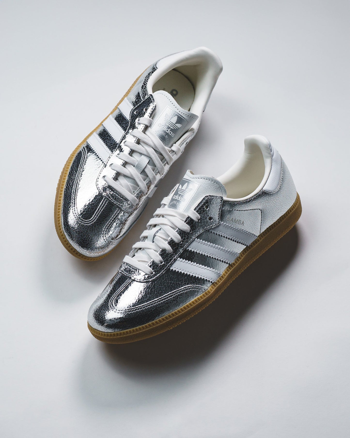 Adidas Women Samba OG Silver Metallic Core JR0035