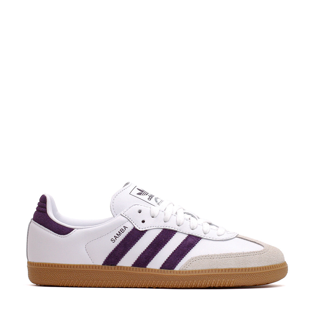 Adidas Women Samba OG White Alumina Aurora Plum JS1392