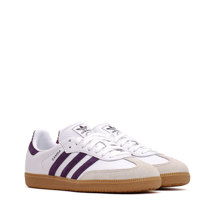 Adidas Women Samba OG White Alumina Aurora Plum JS1392