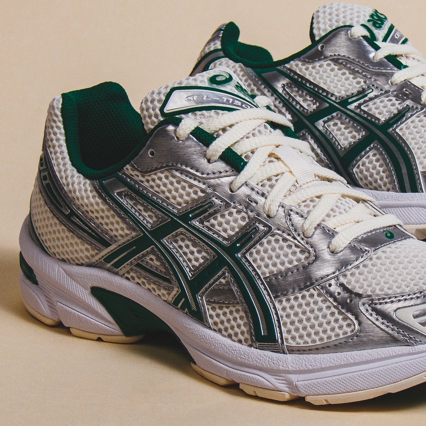 Asics Men GEL-1130 Cream Kale Core 1201A974-100
