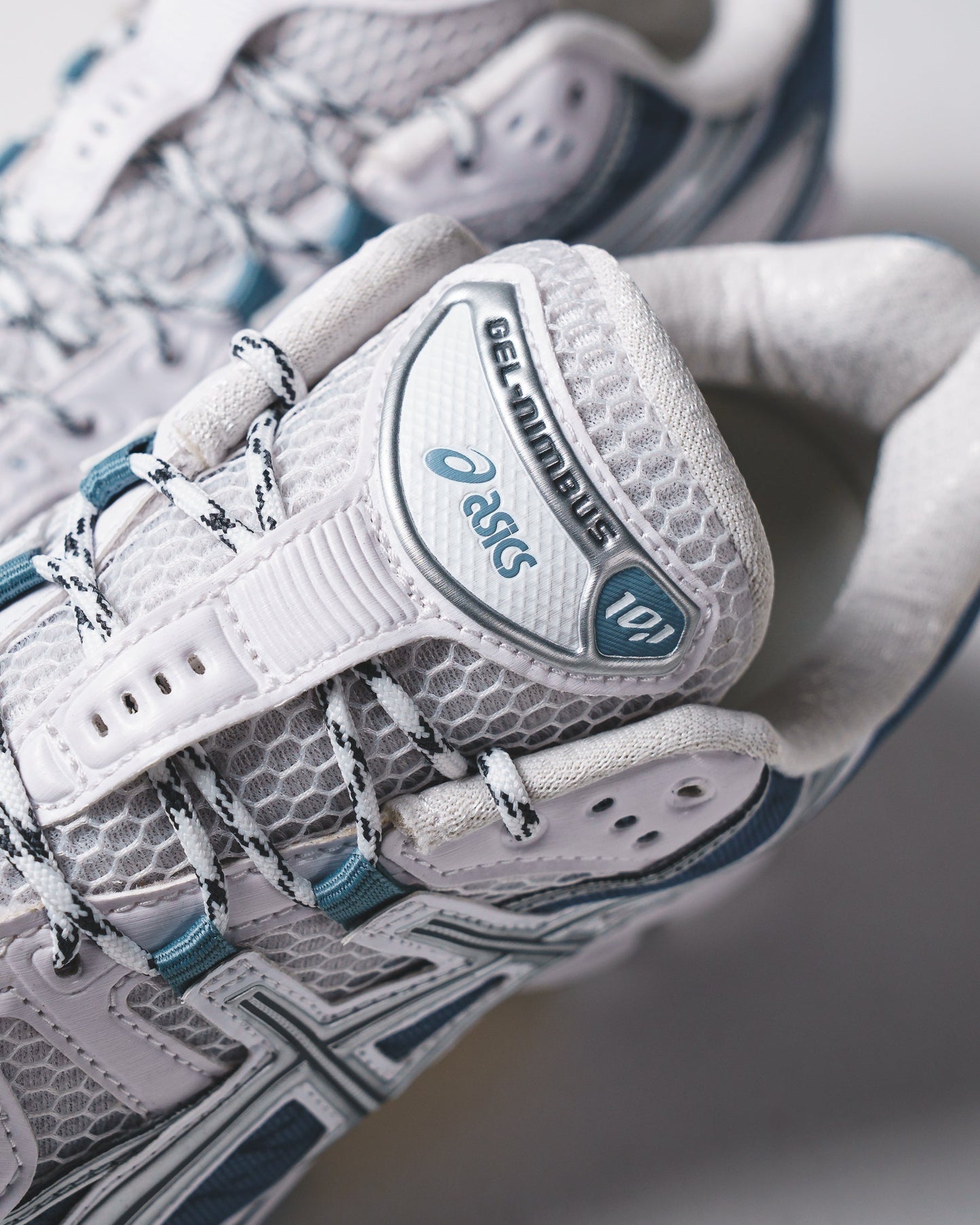 Asics Men Gel-Nimbus 10.1 White Slate Blue 1203A543-110