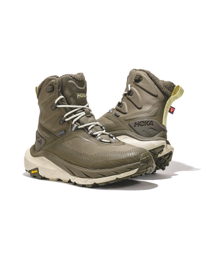 Hoka One One Men Kaha 2 Frost GTX Antique Olive Oyster Mushroom 1155194-AMS