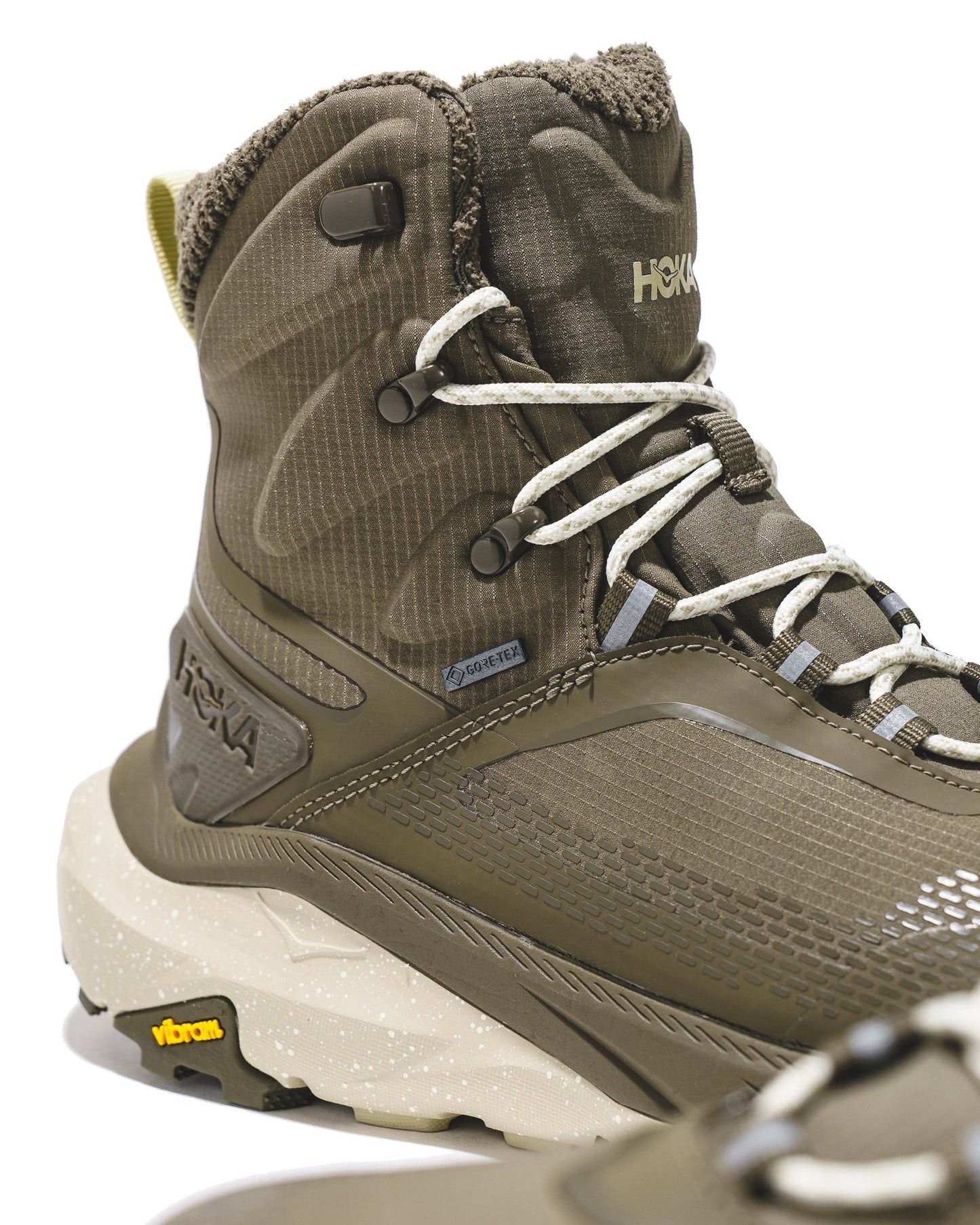 Hoka One One Men Kaha 2 Frost GTX Antique Olive Oyster Mushroom 1155194-AMS