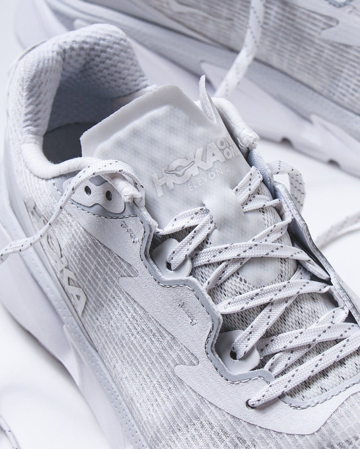 Hoka One One Unisex Elevon 2 TS White Cosmic Grey 1165230-WMC