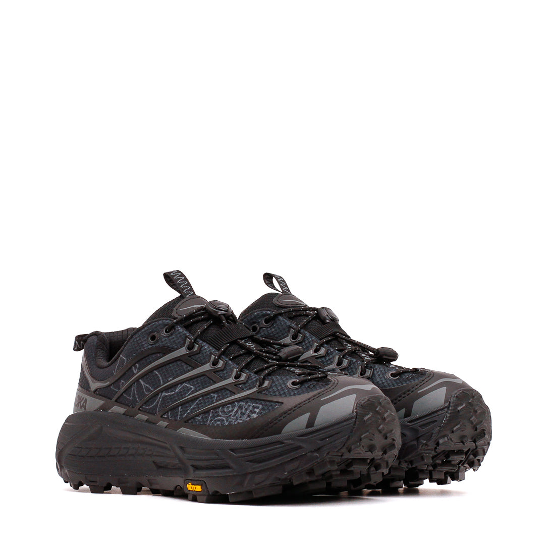 Hoka One One Unisex Mafate Three2 Wordmark Black Outer Orbit Core 1175490-BCKT