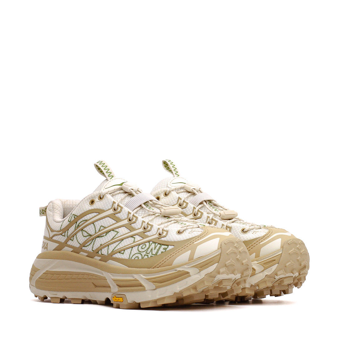 Hoka One One Unisex Mafate Three2 Wordmark Khaki Oatmilk 1175490-KKT