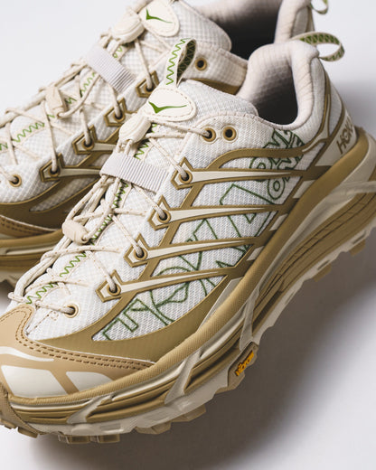 Hoka One One Unisex Mafate Three2 Wordmark Khaki Oatmilk 1175490-KKT