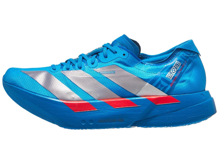 Adidas | Adizero Adios Pro 4 | Men's | Solar Blue/Silver Met/Lucid Red