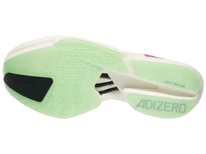 Adidas | Adizero Adios Pro 4 | Men's | Core White/Collegiate Purple/Lime Burst