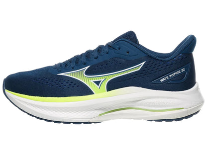 Mizuno | Wave Inspire 22 | Men's | Estate Blue/White