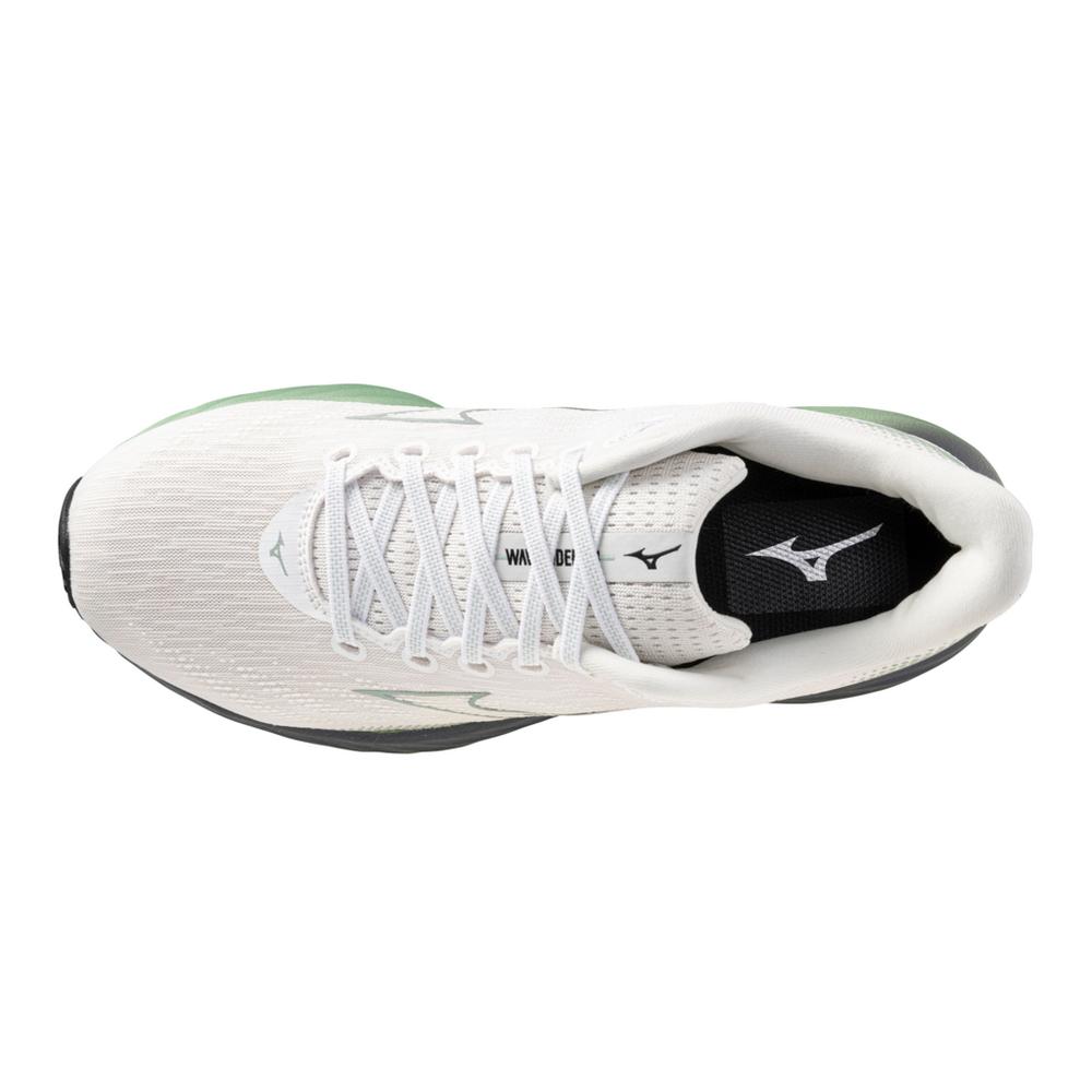 Mizuno | Wave Rider 28 | Men's | Snow White/Frosty Green