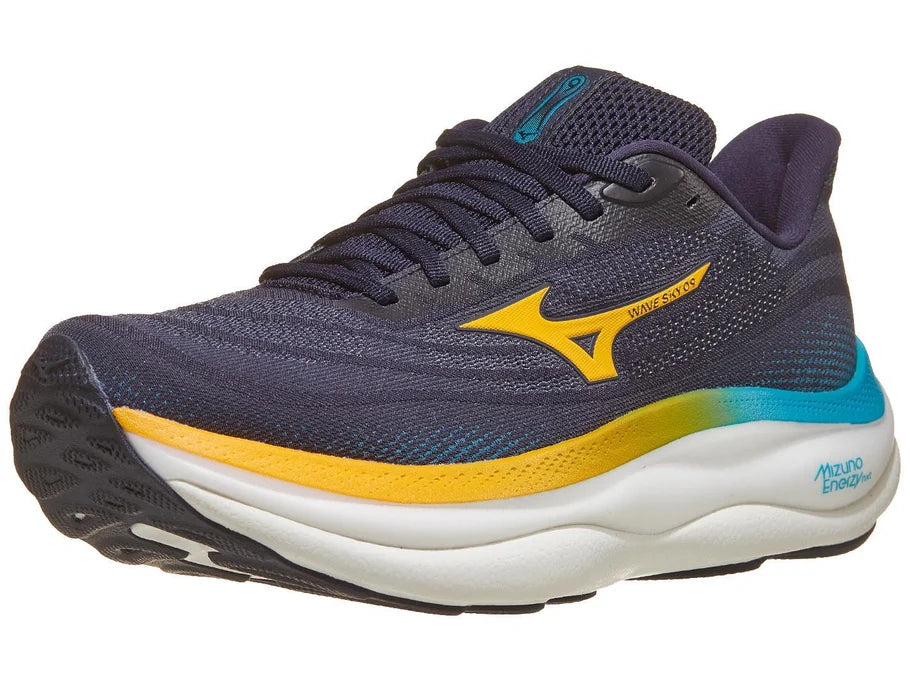 Mizuno | Wave Sky 9 | Men's | Baritone Blue/Citrus