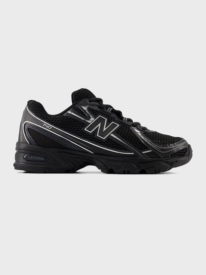 New Balance 740 Sneakers | Black/Silver Metallic