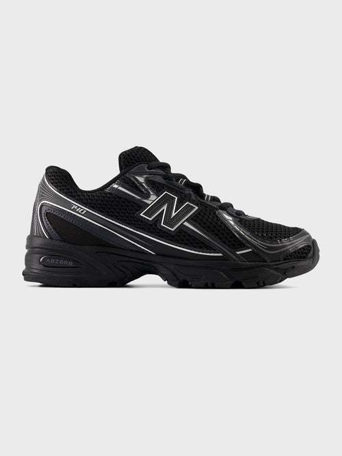 New Balance 740 Sneakers | Black/Silver Metallic