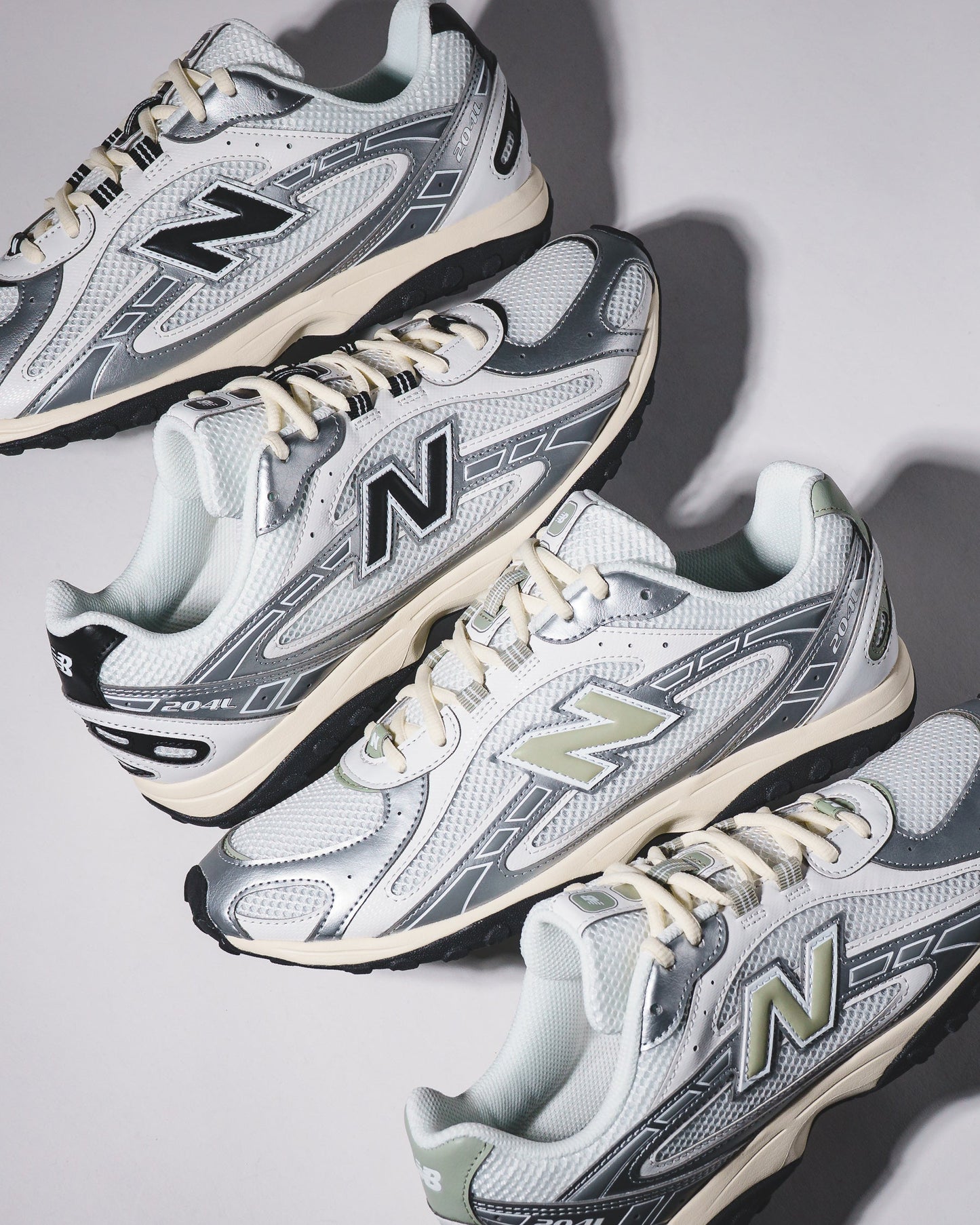 New Balance Unisex 204L Silver Metallic Garter Snake U204LSWB