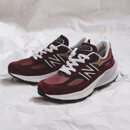 New Balance Unisex 990v6 Burgundy Made In USA U990BT6