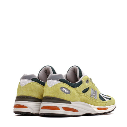 New Balance Unisex Made in UK 991v2 Beechnut Trekking Green U991GT2