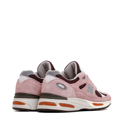 New Balance Unisex Made in UK 991v2 Deauville Mauve Fig U991PR2